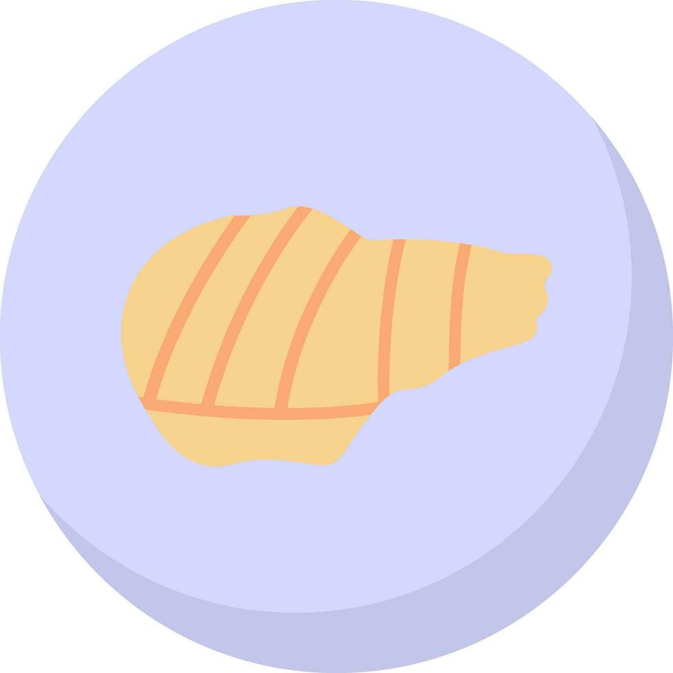 Grilled pork Vector Icon Design