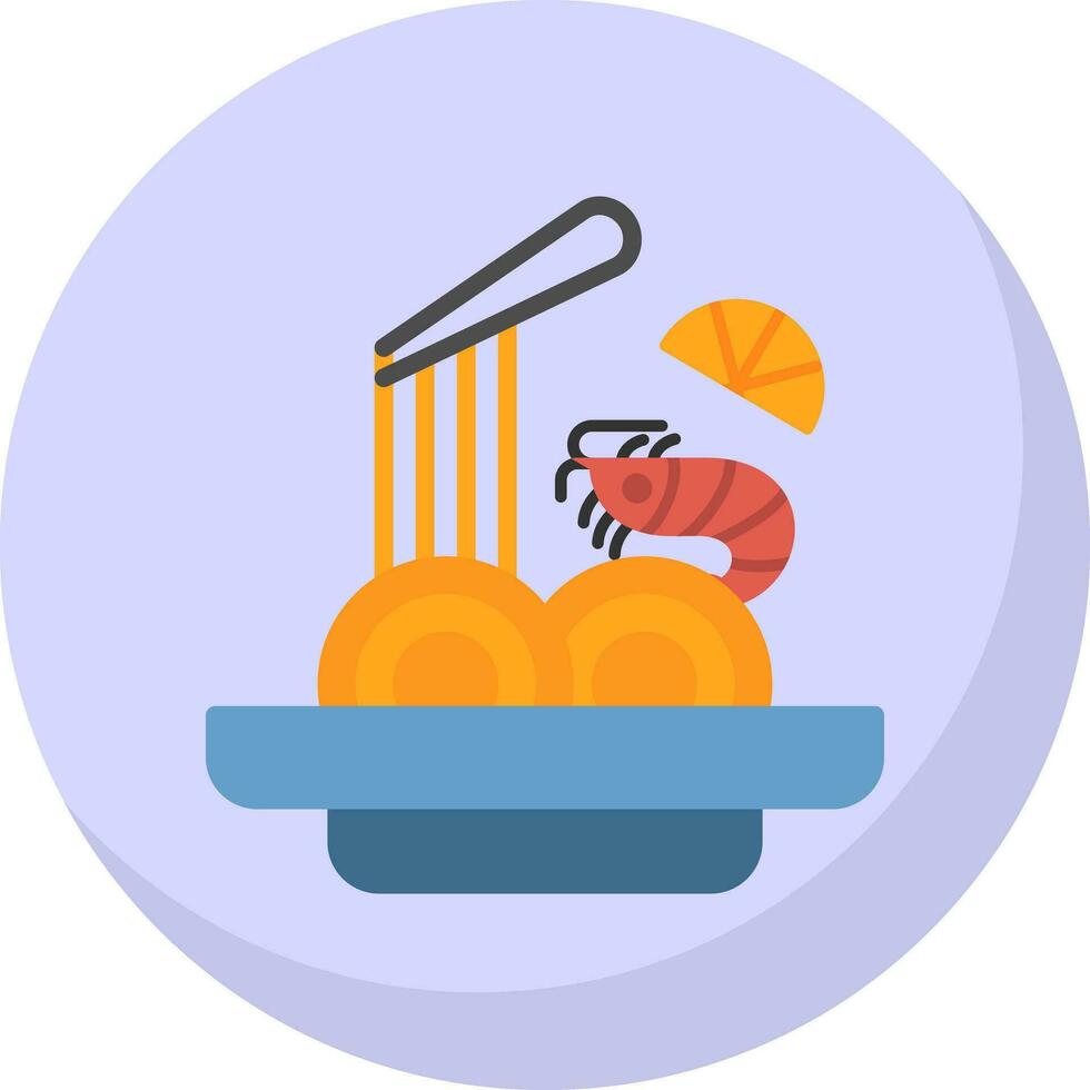 Pad thai Vector Icon Design