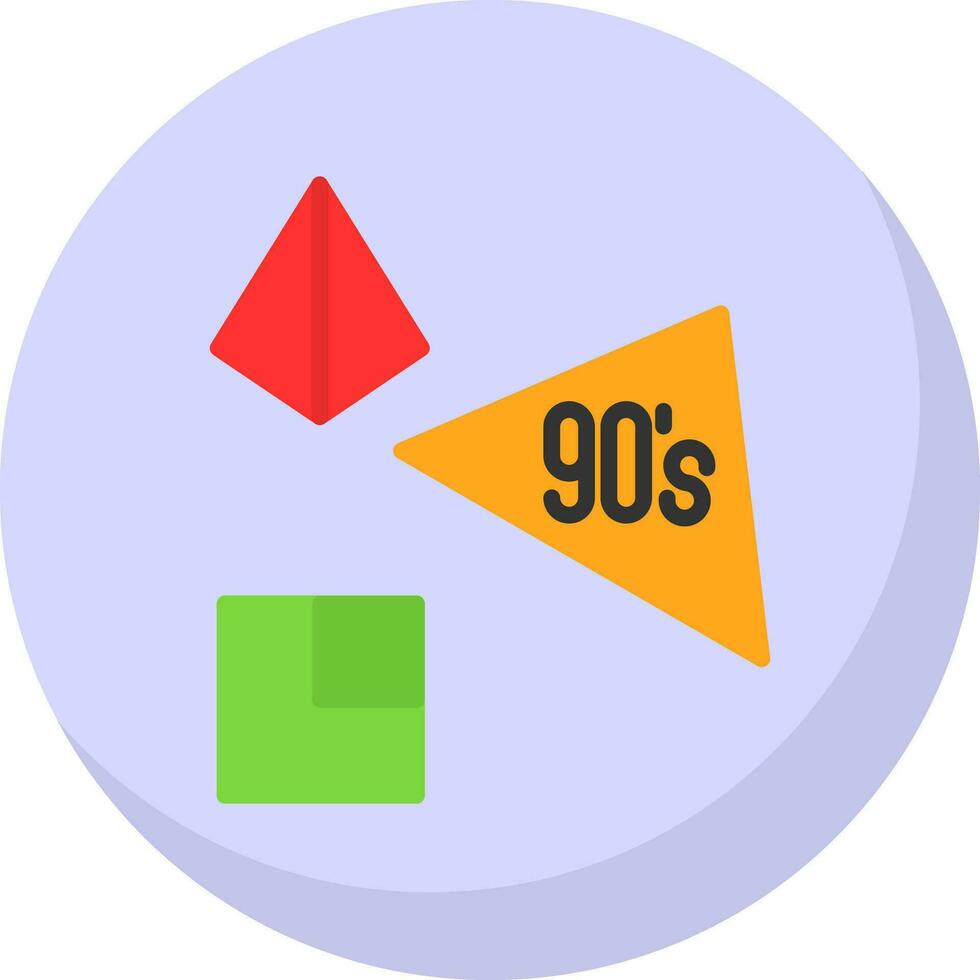 90s vector icono diseño