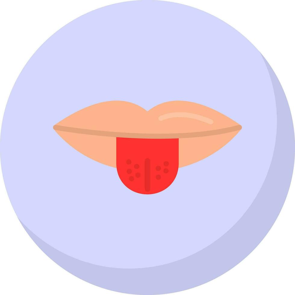 Tongue out Vector Icon Design