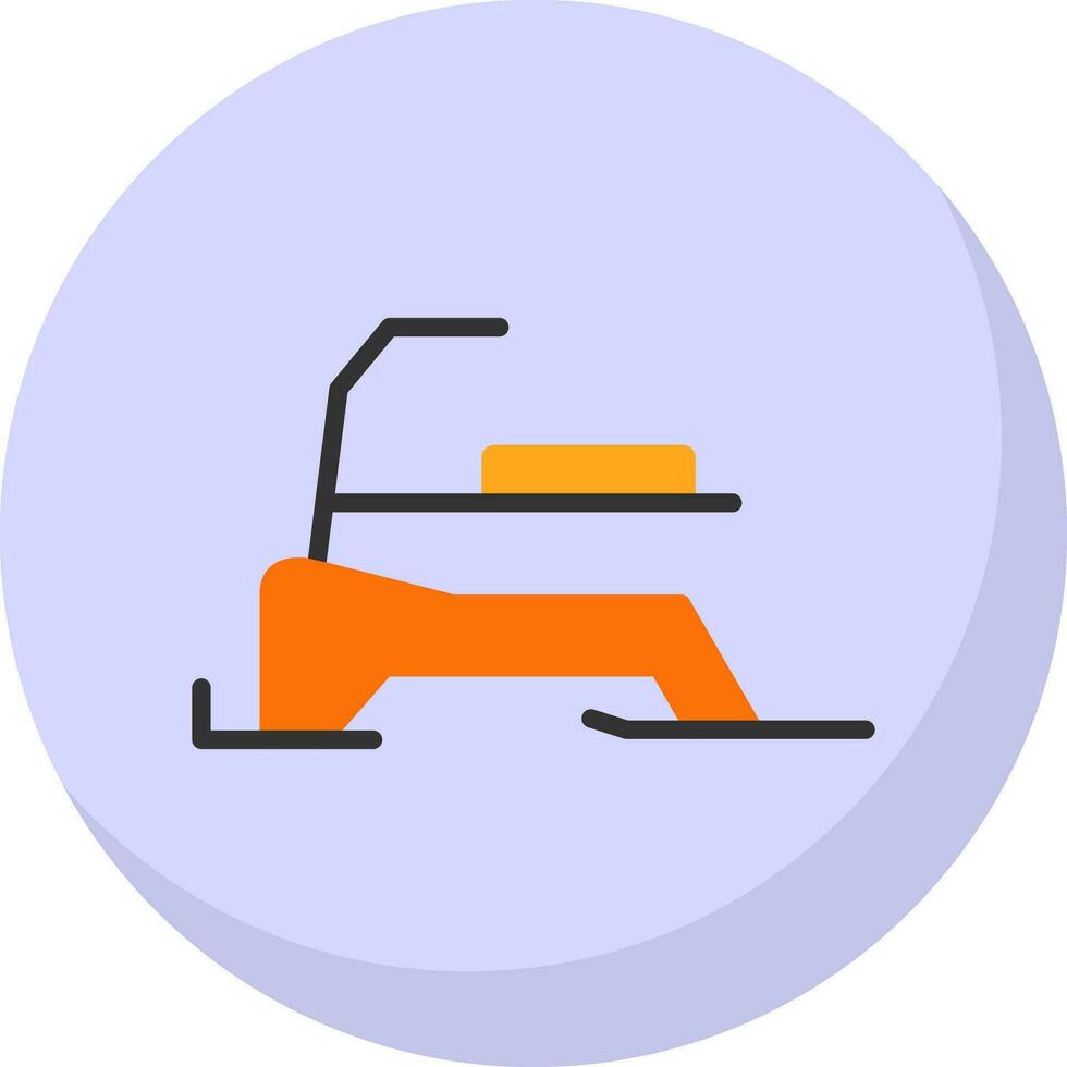 Skibob Vector Icon Design