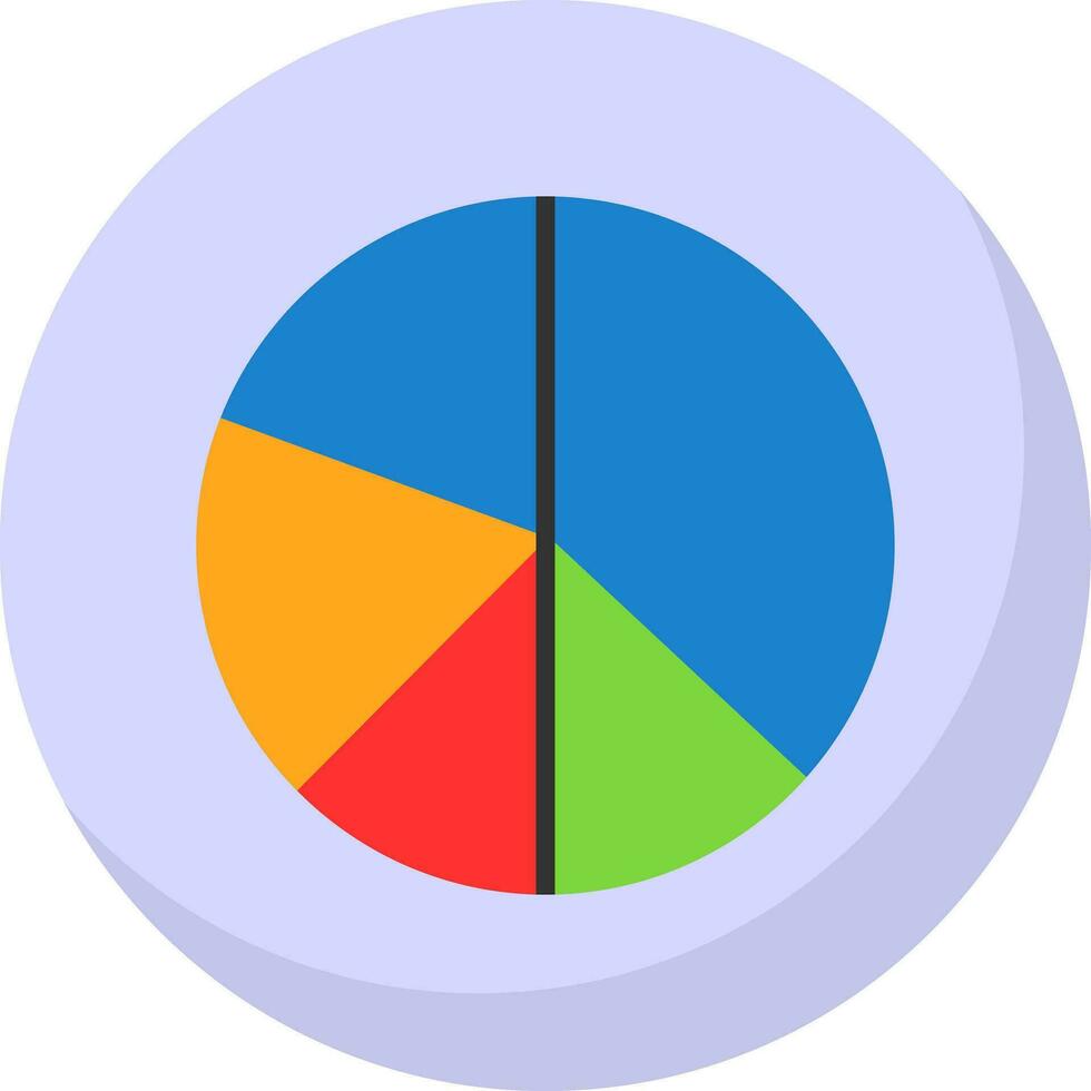Pie chart Vector Icon Design