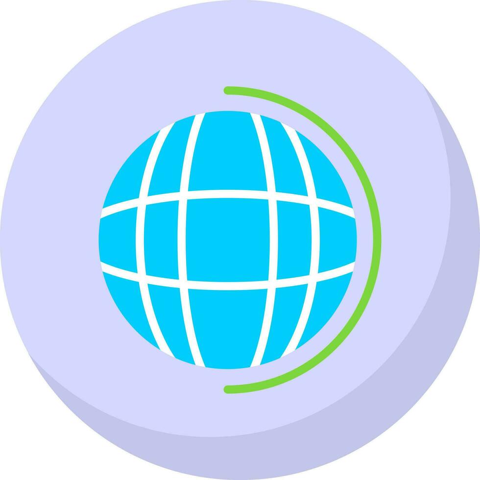 Earth globe Vector Icon Design