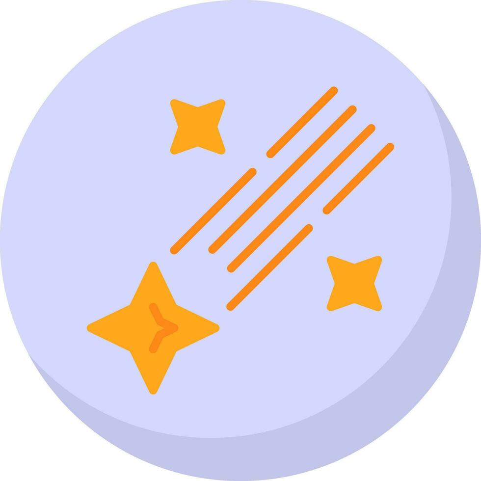 Shooting star Vector Icon Design