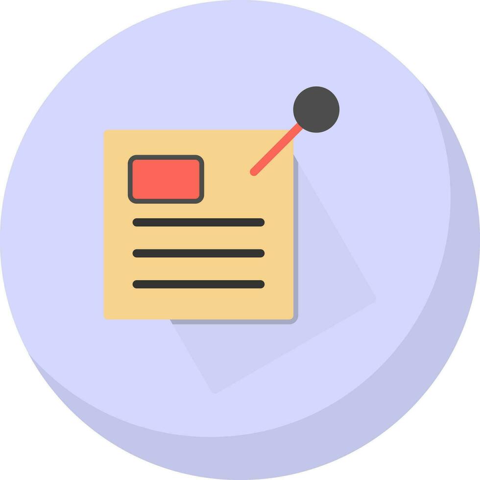 Sticky note Vector Icon Design