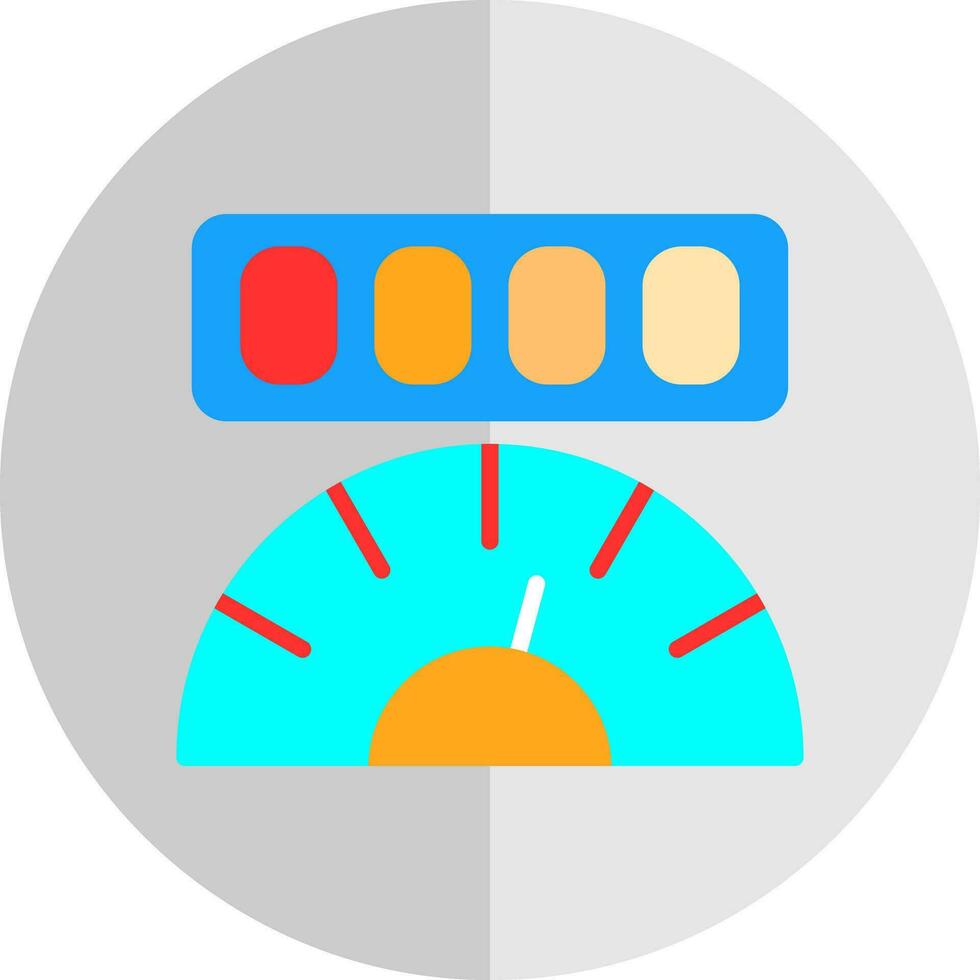 Mileage Vector Icon Design