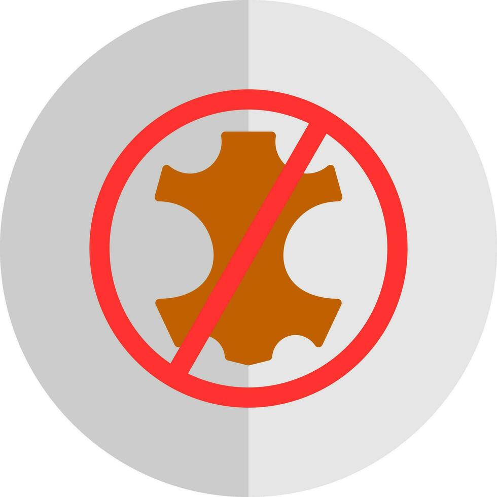 No leather Vector Icon Design