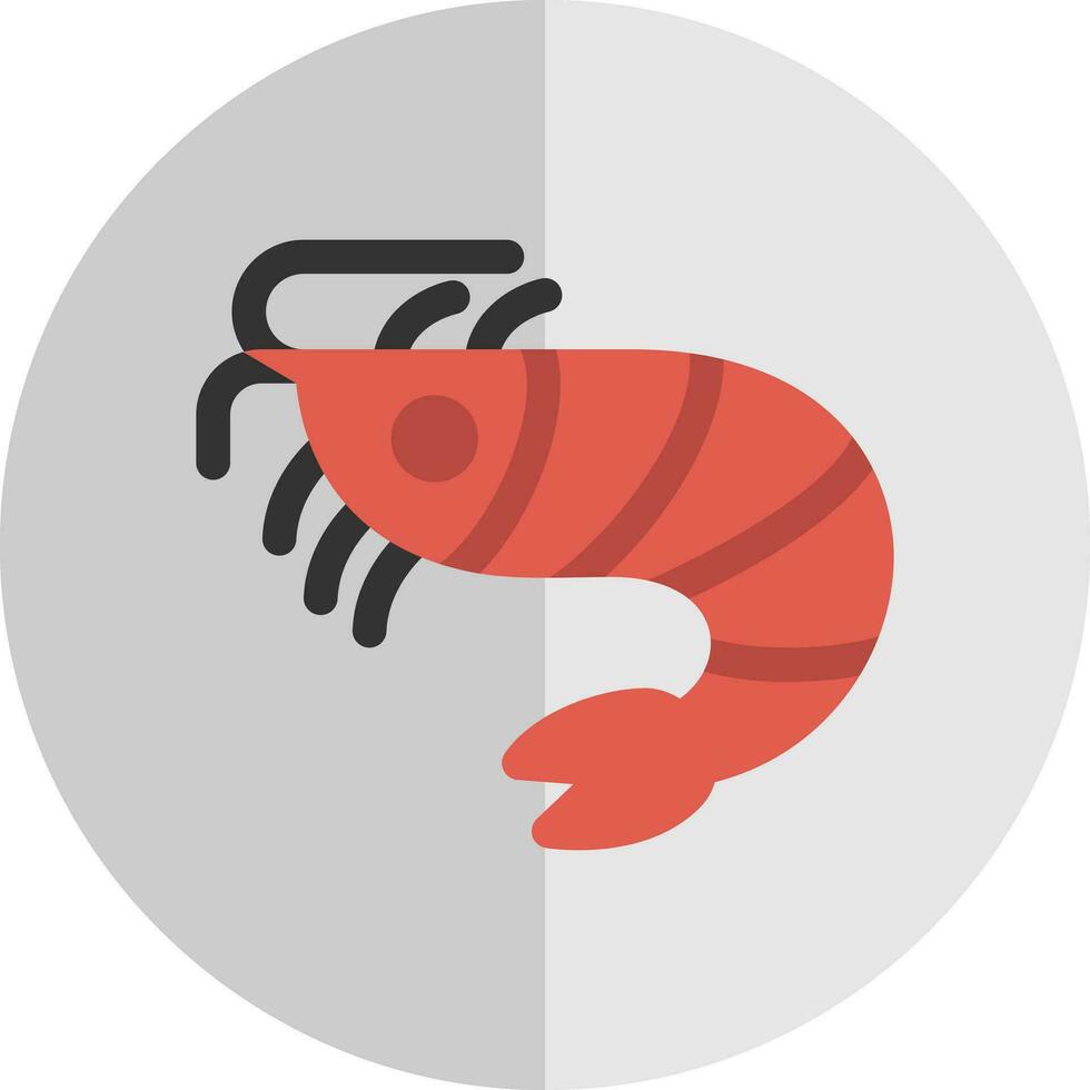 diseño de icono de vector de camarones