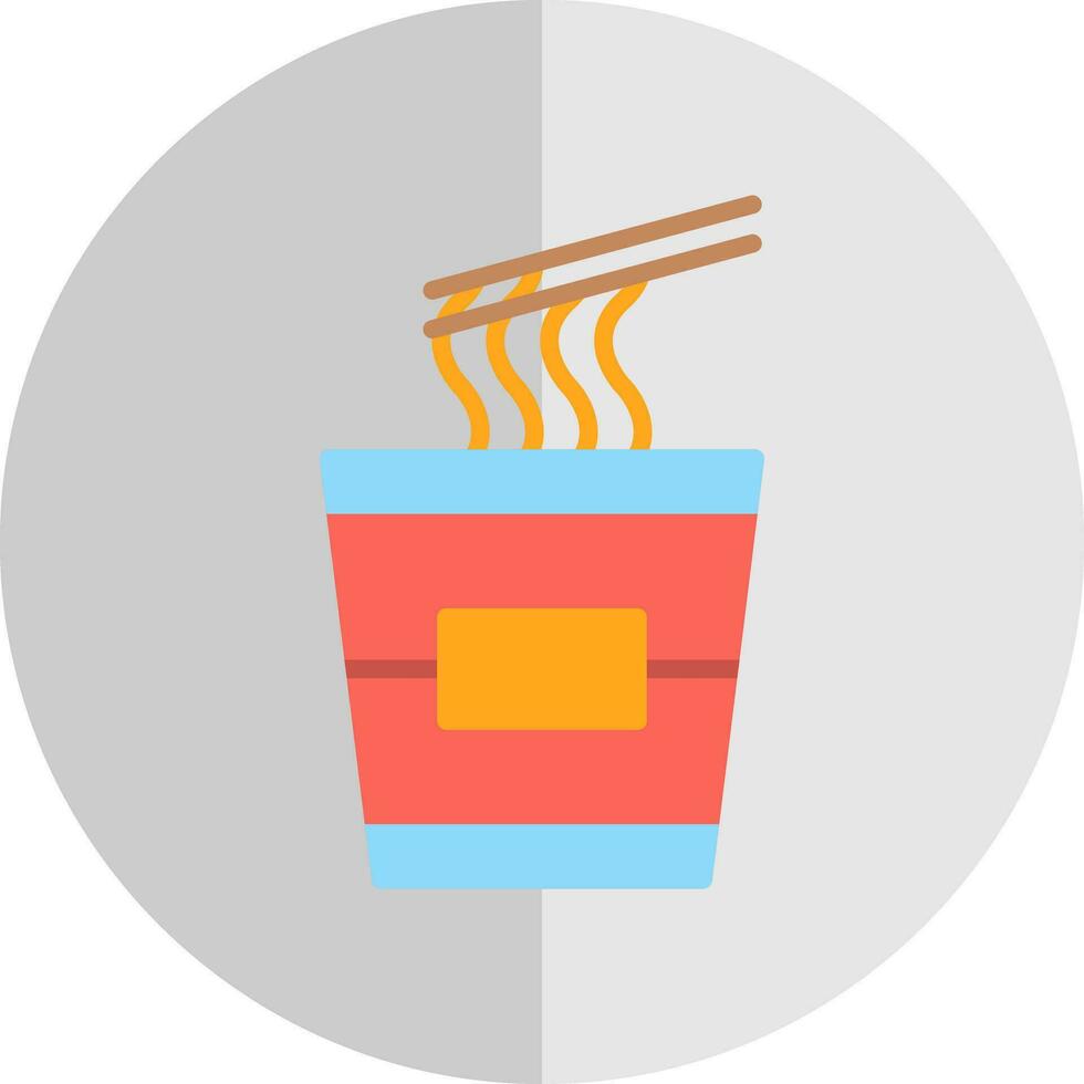 Instant noodles Vector Icon Design