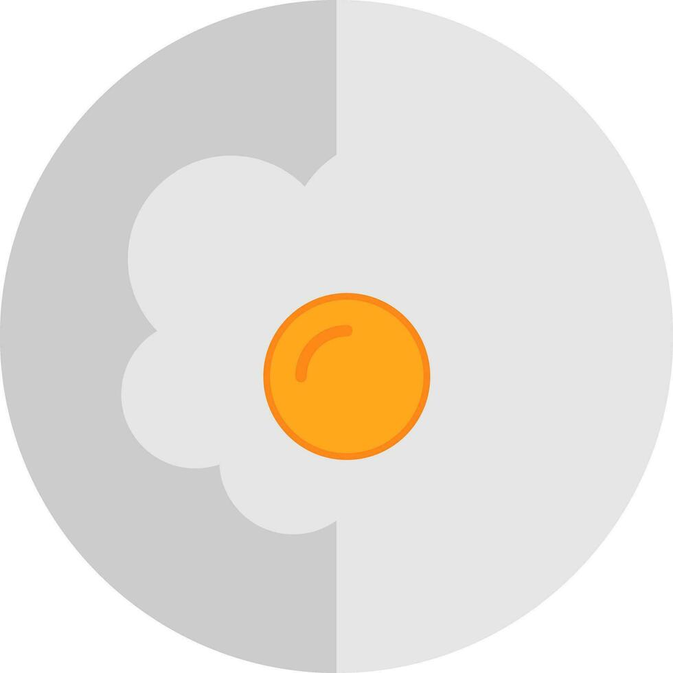 Fried egg Vector Icon Design