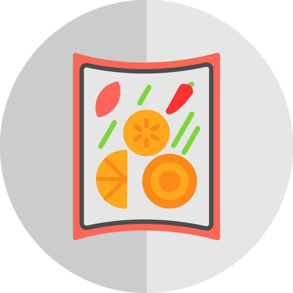 papaya ensalada vector icono diseño