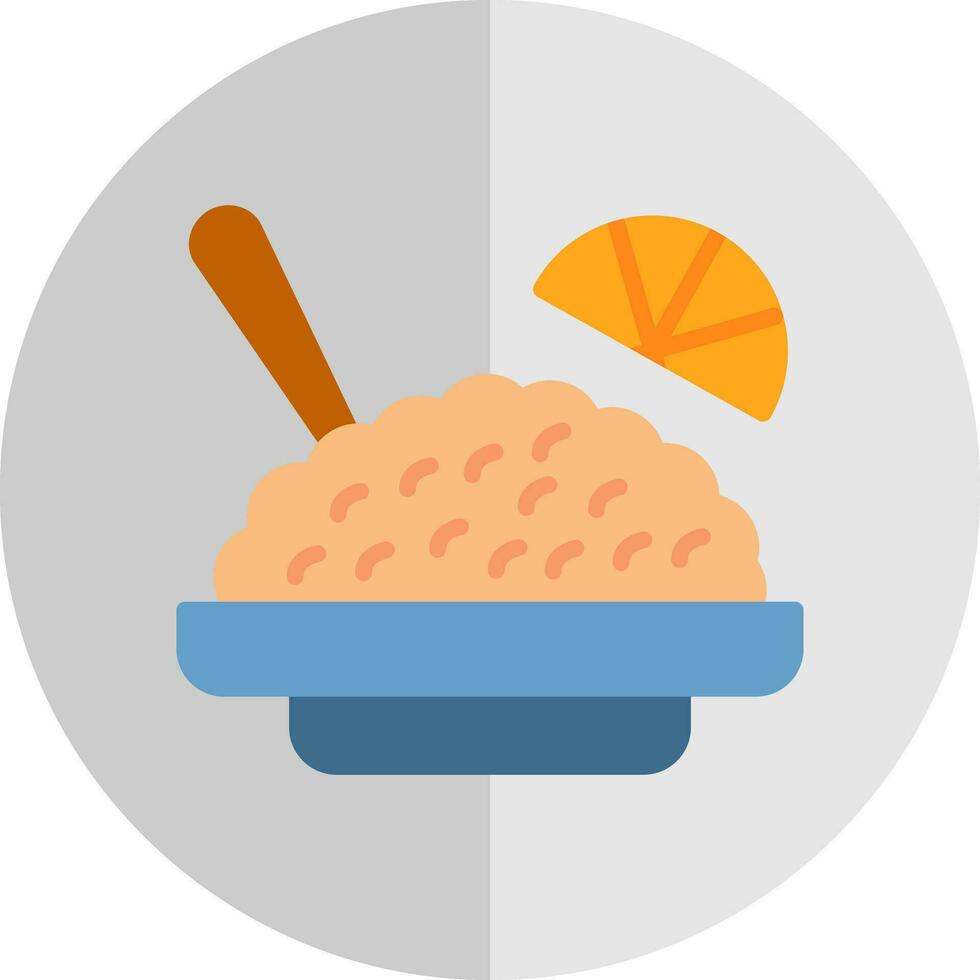 American fried rice Vector Icon Design