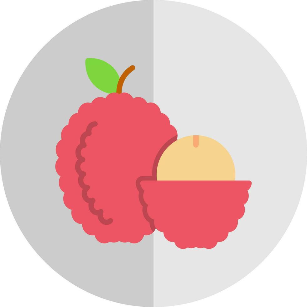 Lychee Vector Icon Design