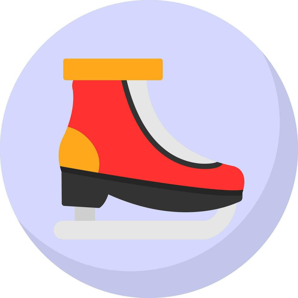 Ice skating Vector Icon Design