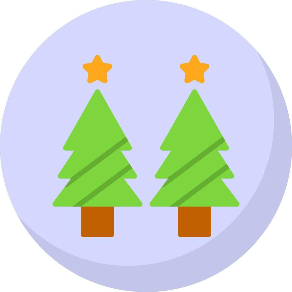 diseño de icono de vector de árbol de navidad