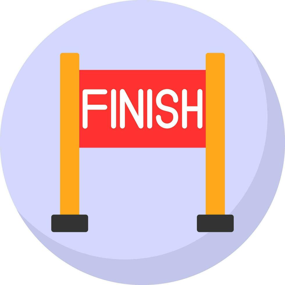 Finish line Vector Icon Design