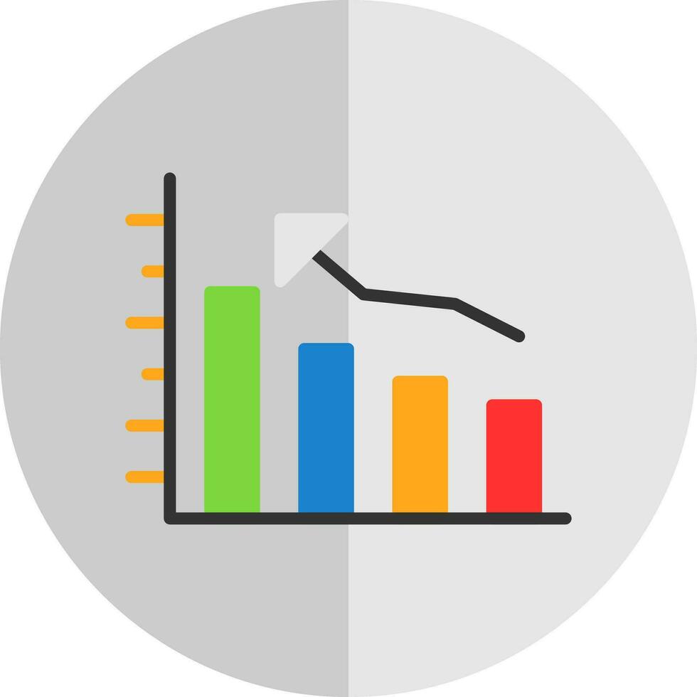 Bar graph Vector Icon Design