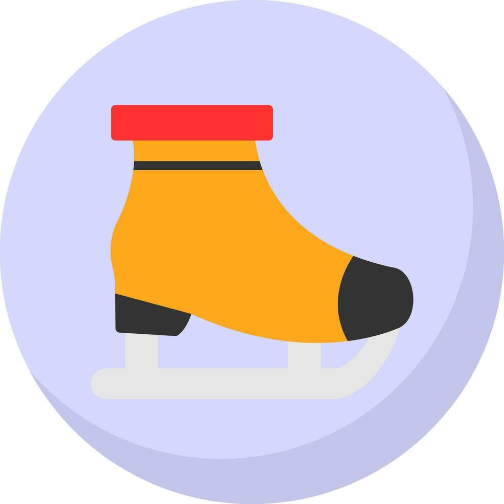 Ice skating Vector Icon Design