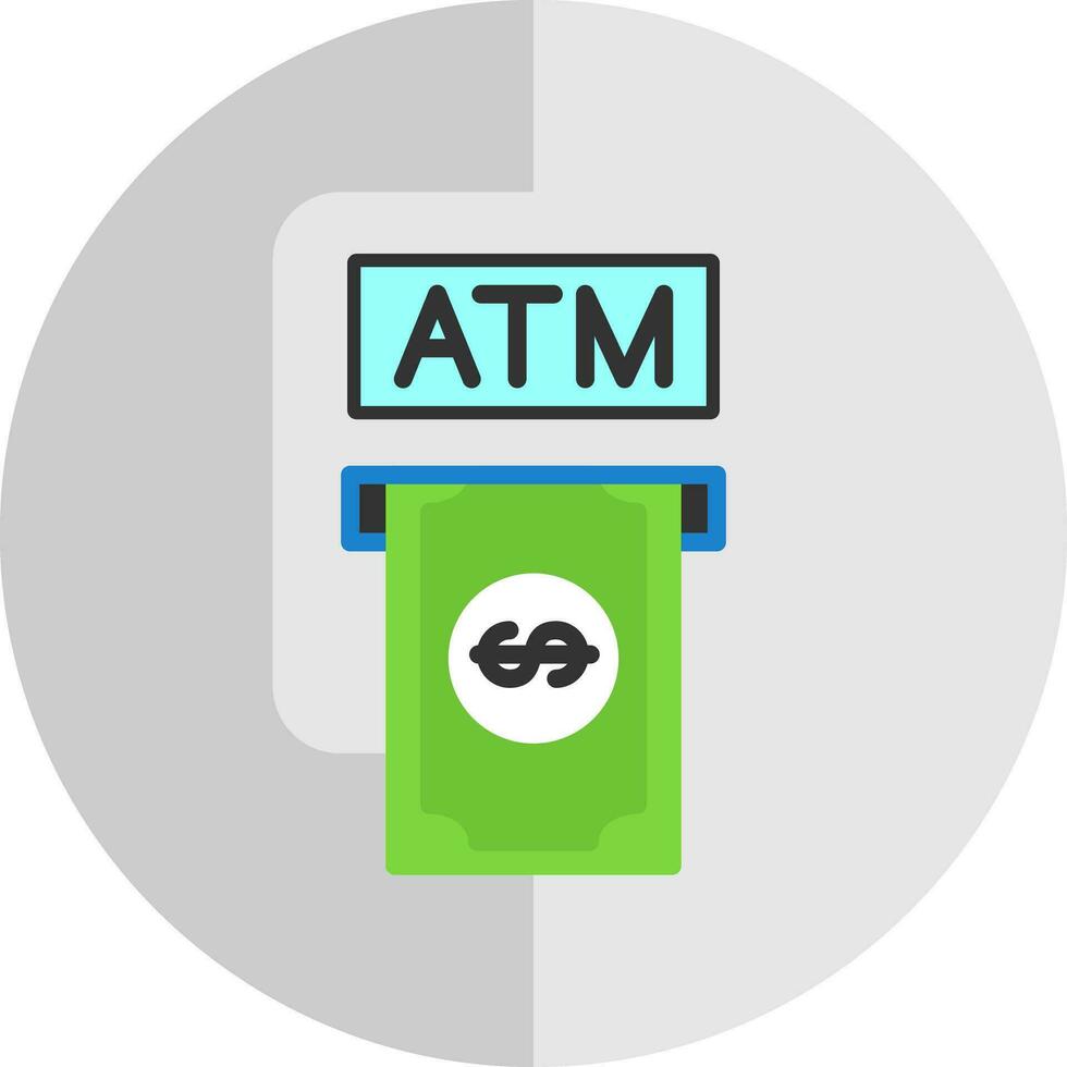 Atm machine Vector Icon Design