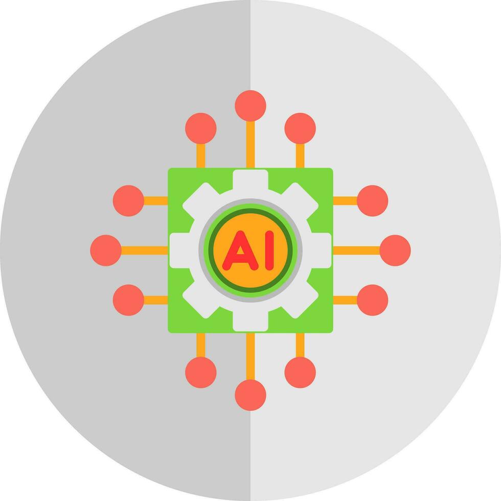 Artificial intelligence Vector Icon Design