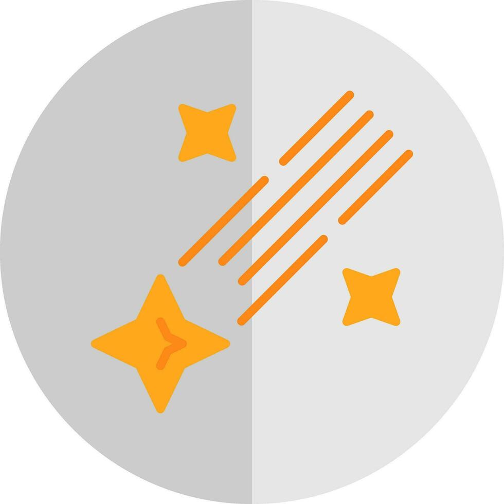 Shooting star Vector Icon Design