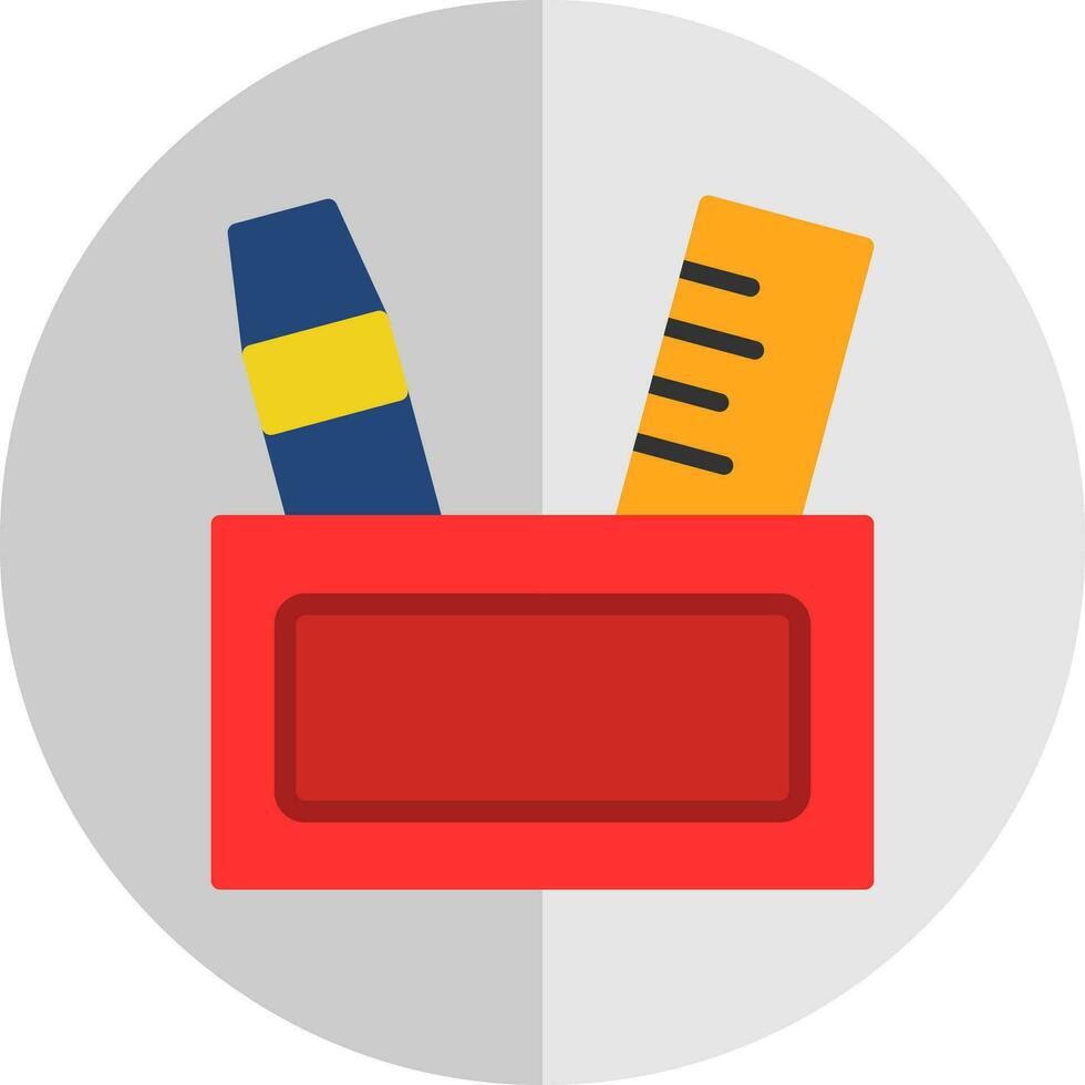 Pencil case Vector Icon Design