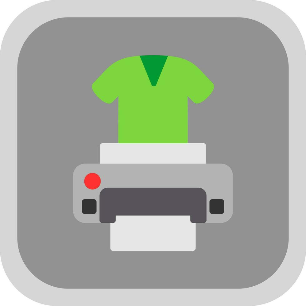 Dtg printer Vector Icon Design