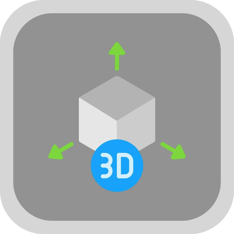 diseño de icono de vector de modelo 3d