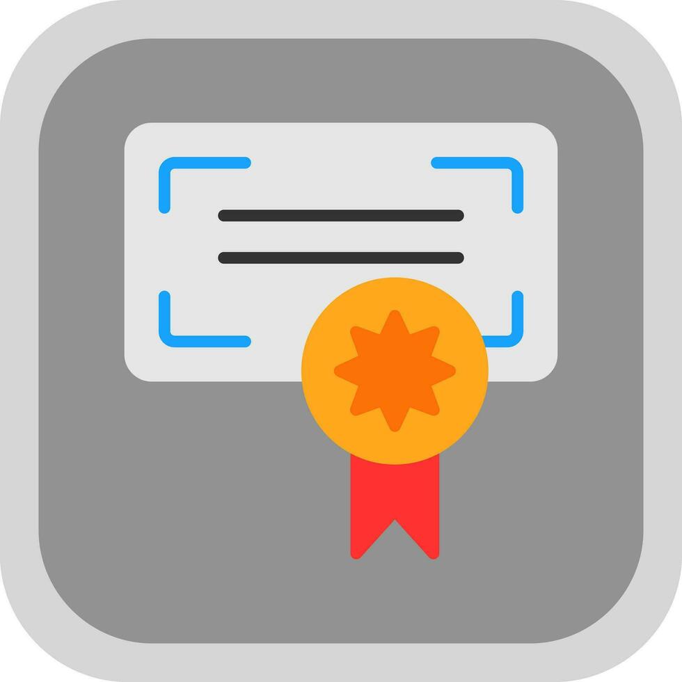 Certificate Vector Icon Design