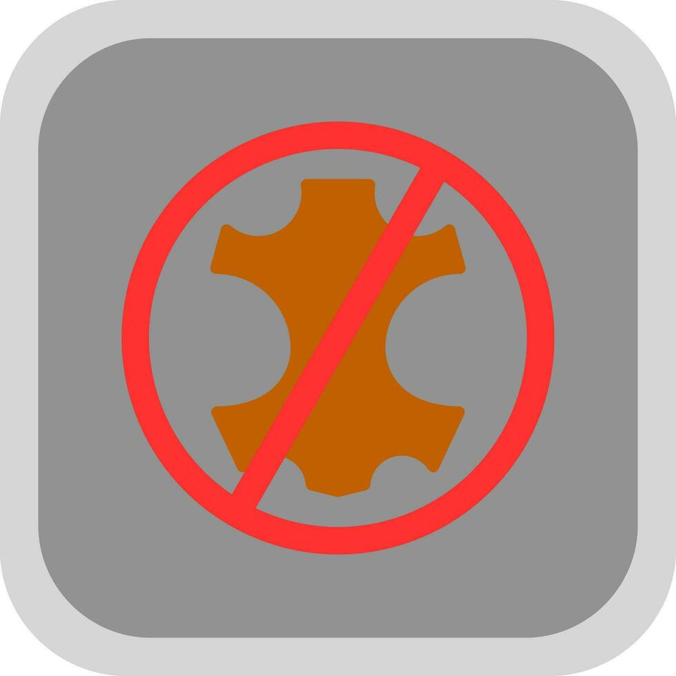 No leather Vector Icon Design