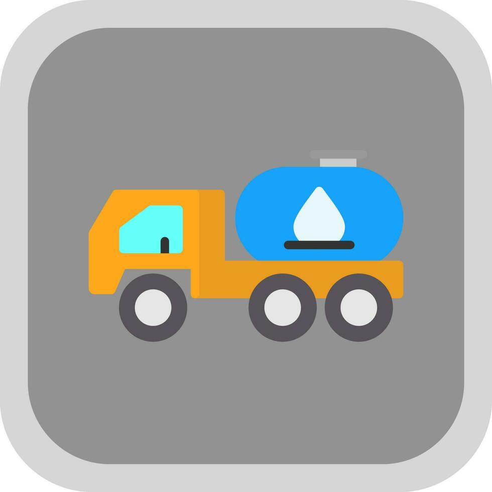 Tanker truck Vector Icon Design