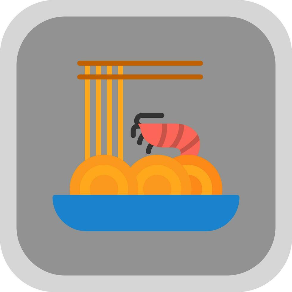 Pad thai Vector Icon Design