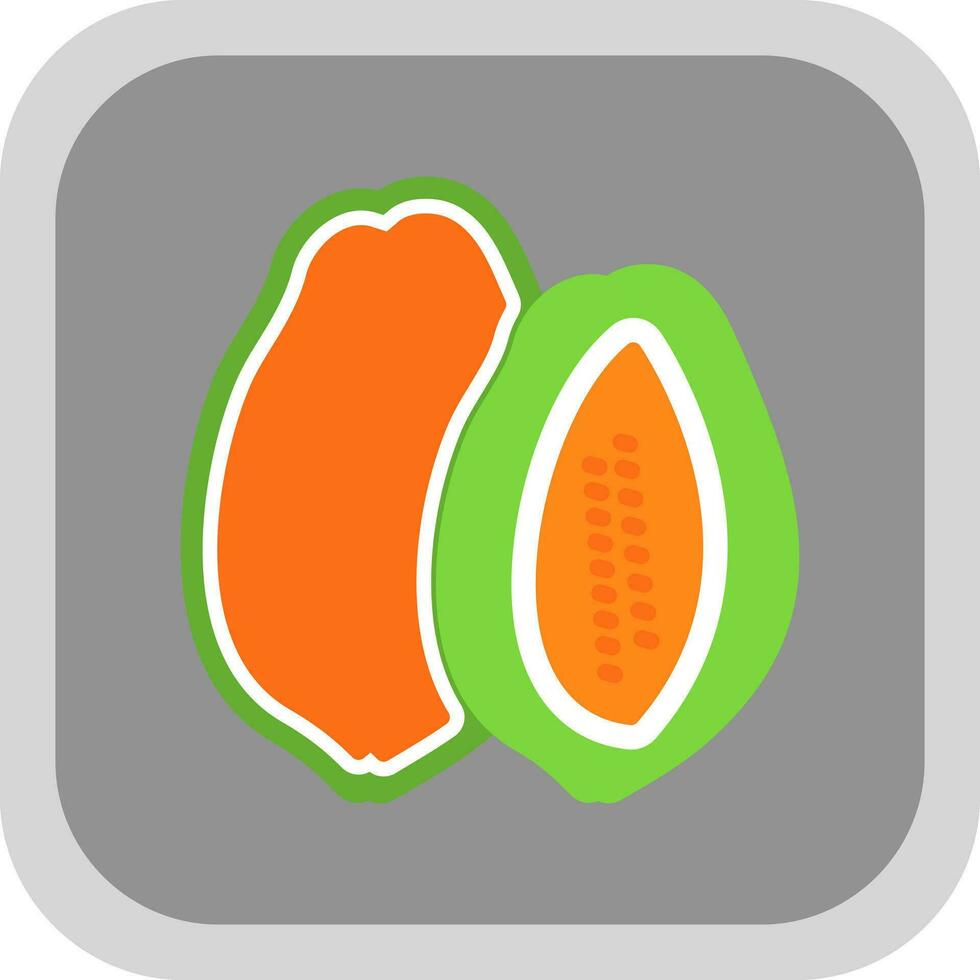 diseño de icono de vector de papaya