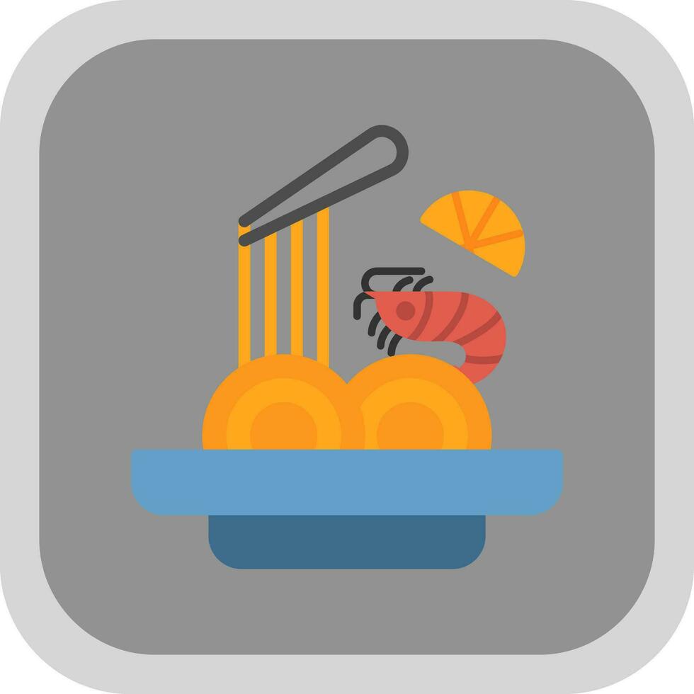 Pad thai Vector Icon Design