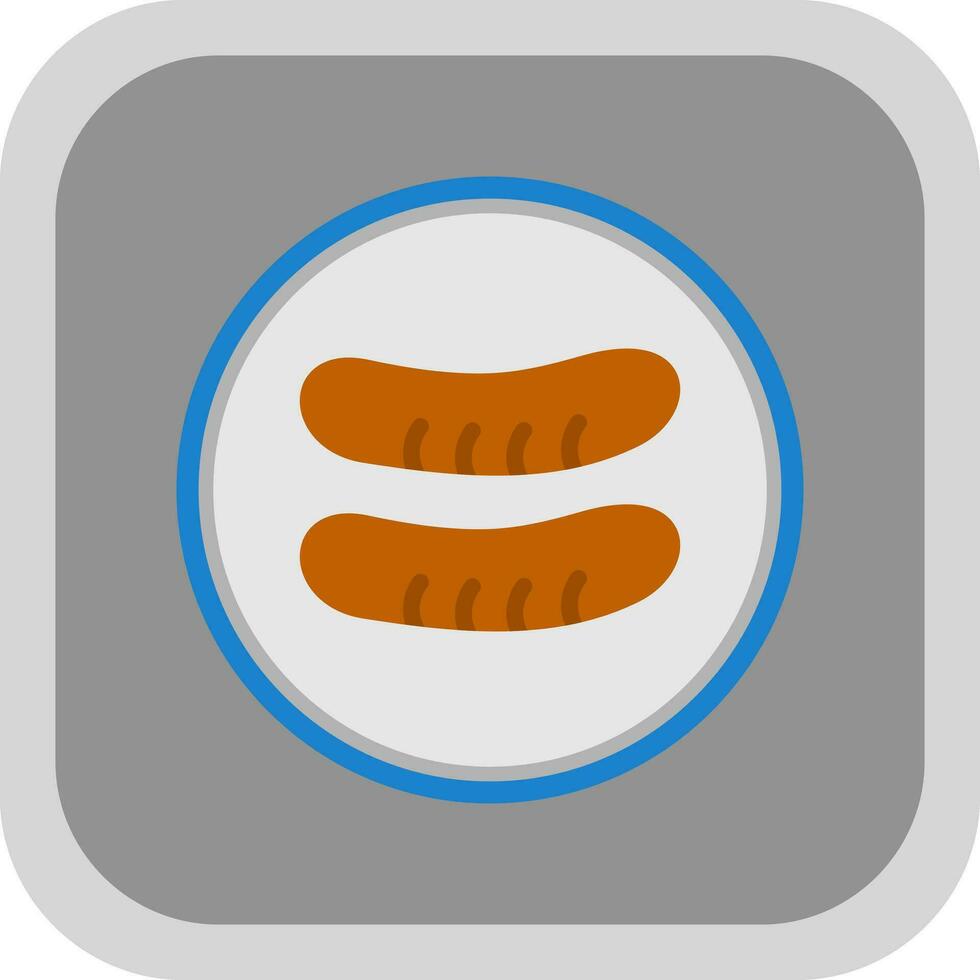 Sausage Vector Icon Design