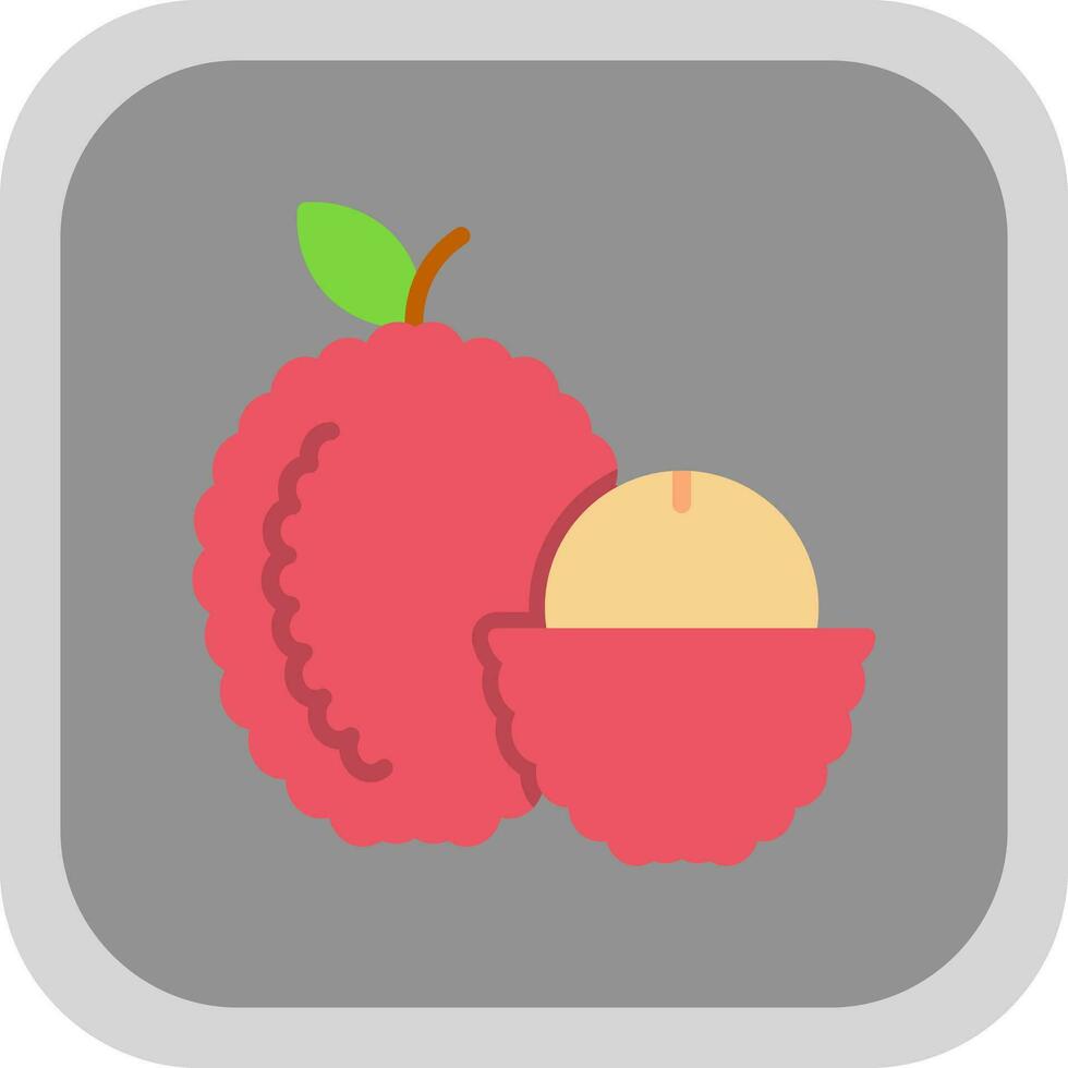 Lychee Vector Icon Design