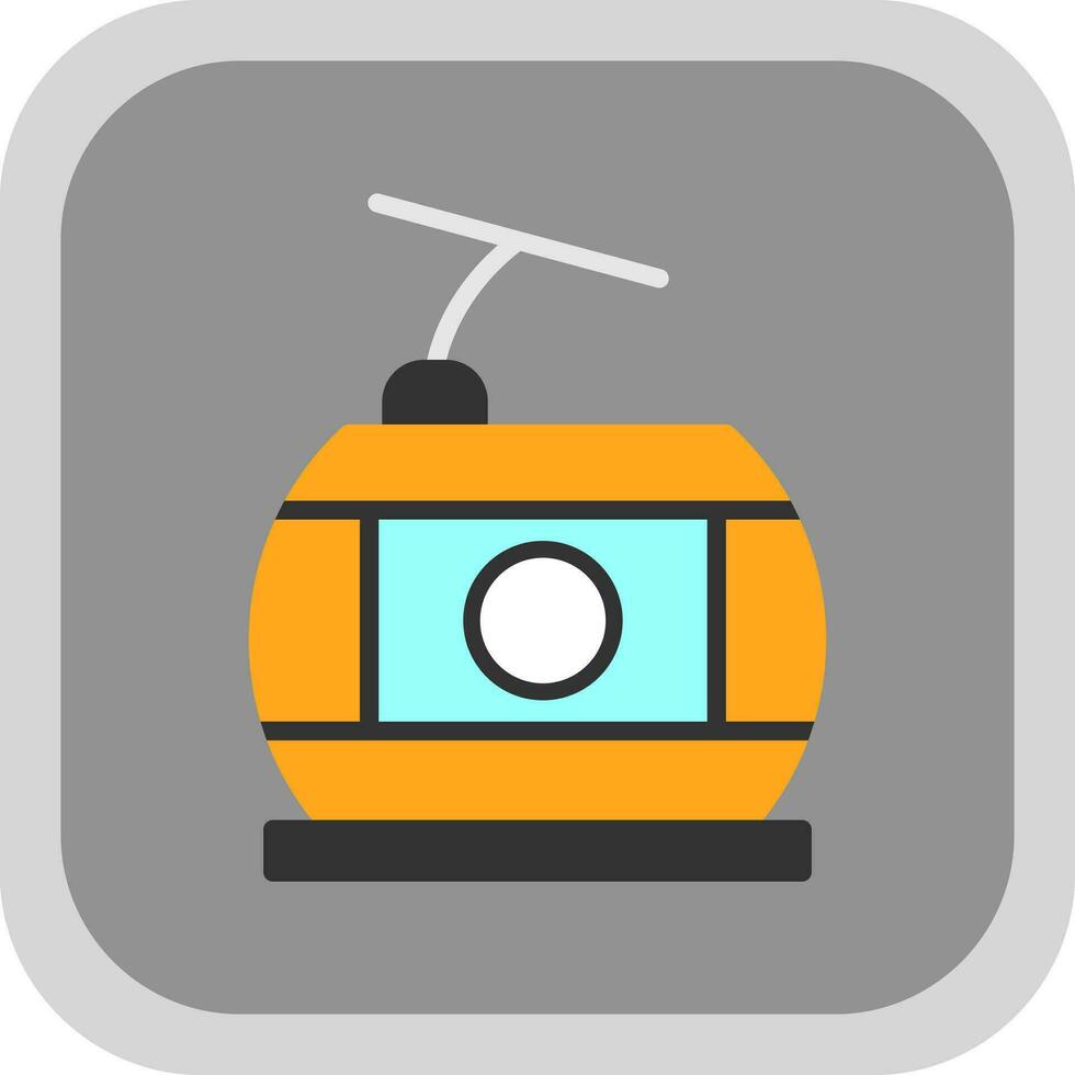 Cable car Vector Icon Design