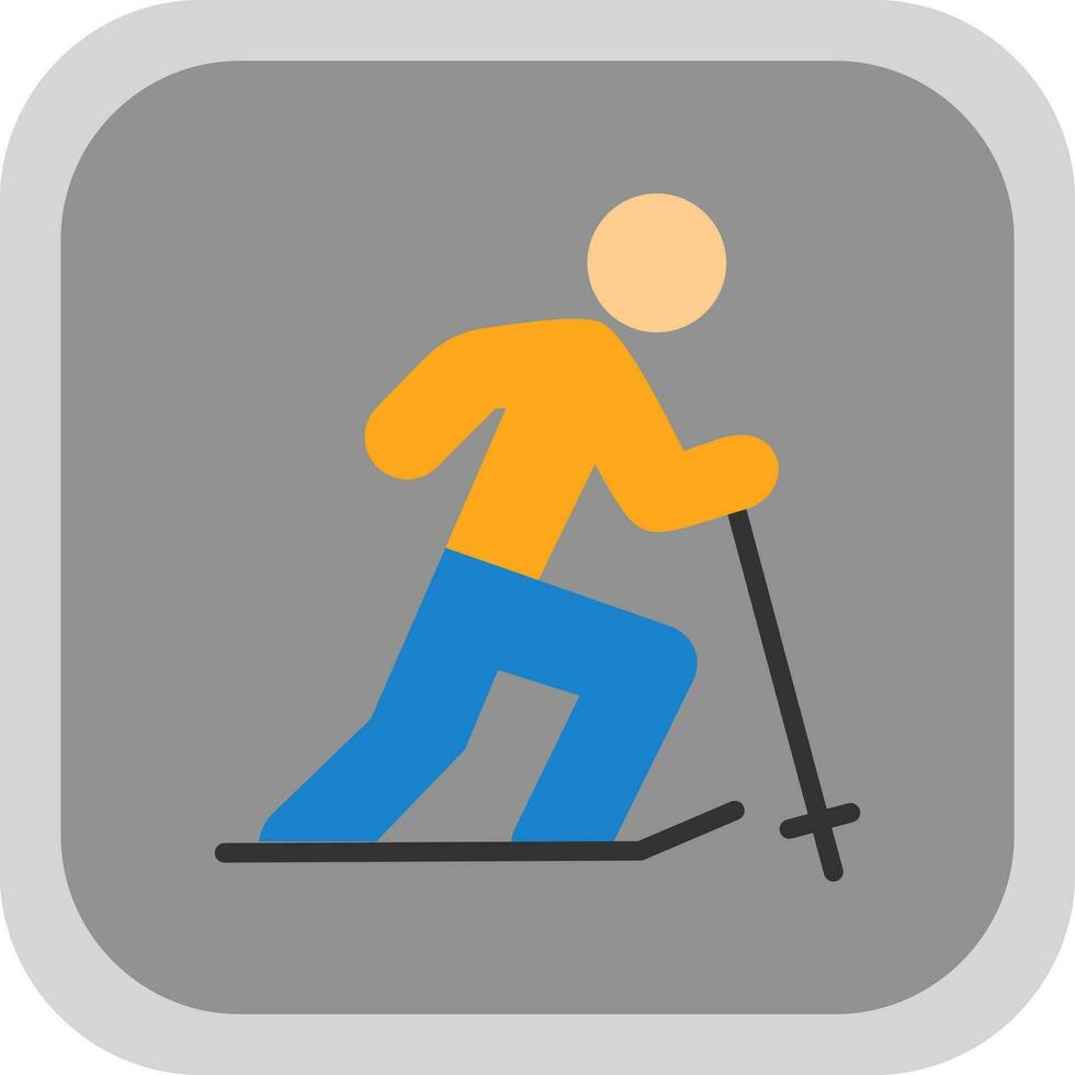 esquiador vector icono diseño
