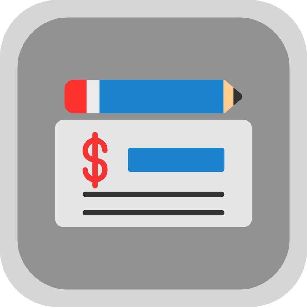 Cheque Vector Icon Design