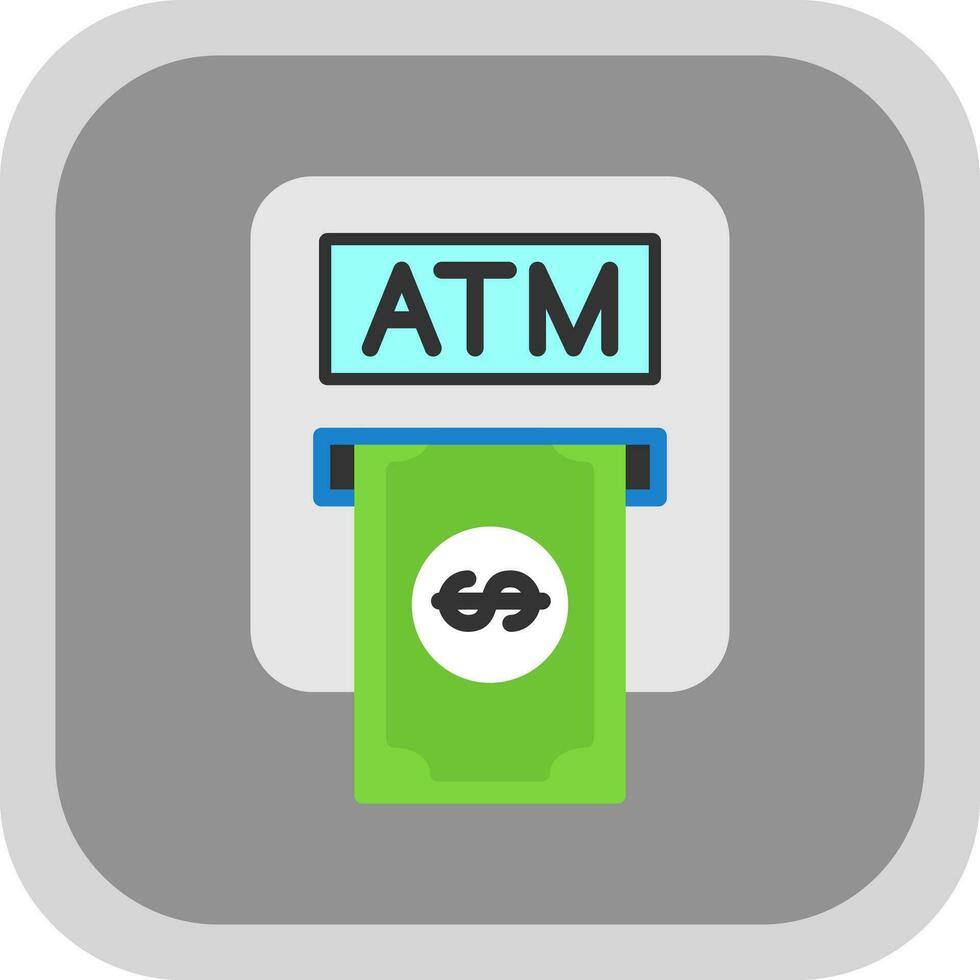 Atm machine Vector Icon Design