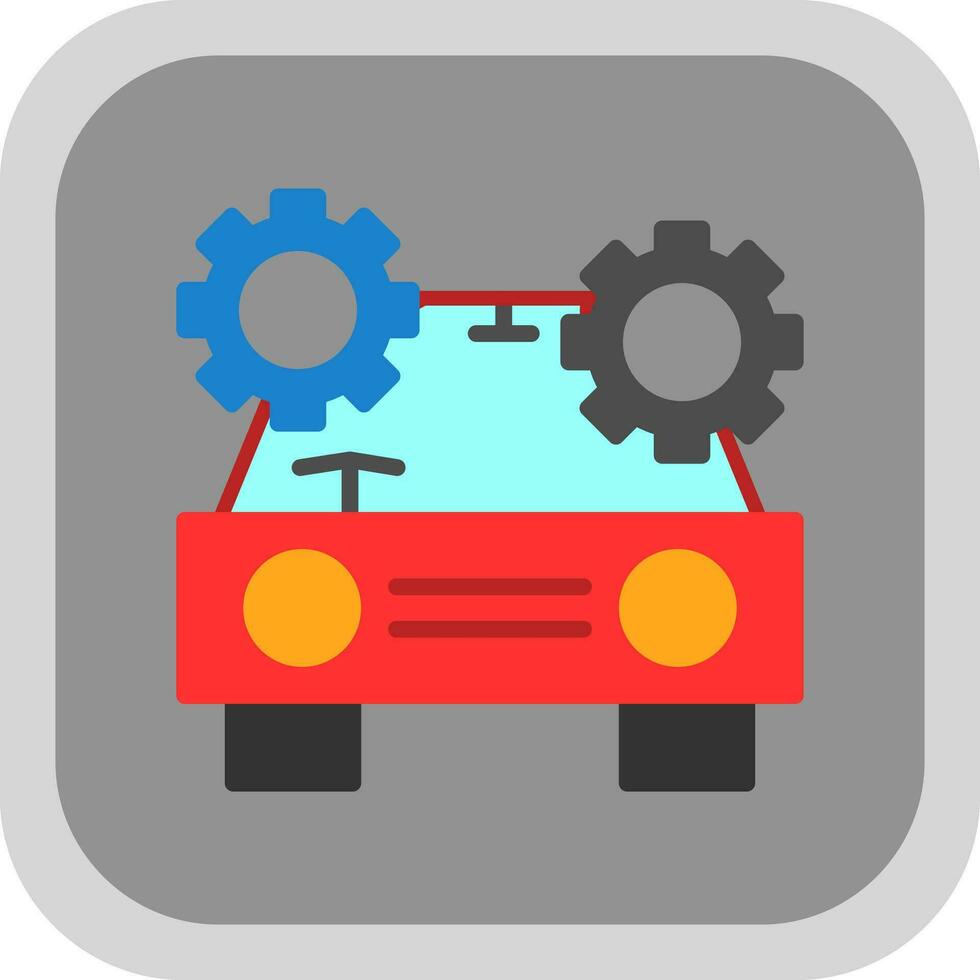 Driverless car Vector Icon Design