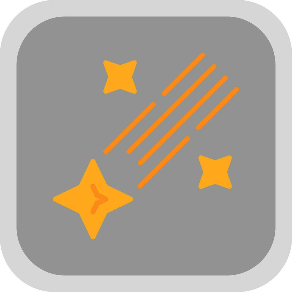 Shooting star Vector Icon Design