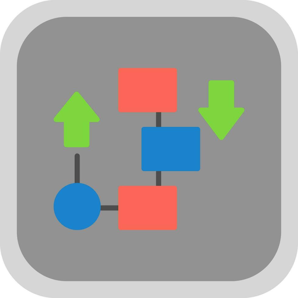 Flow diagram Vector Icon Design