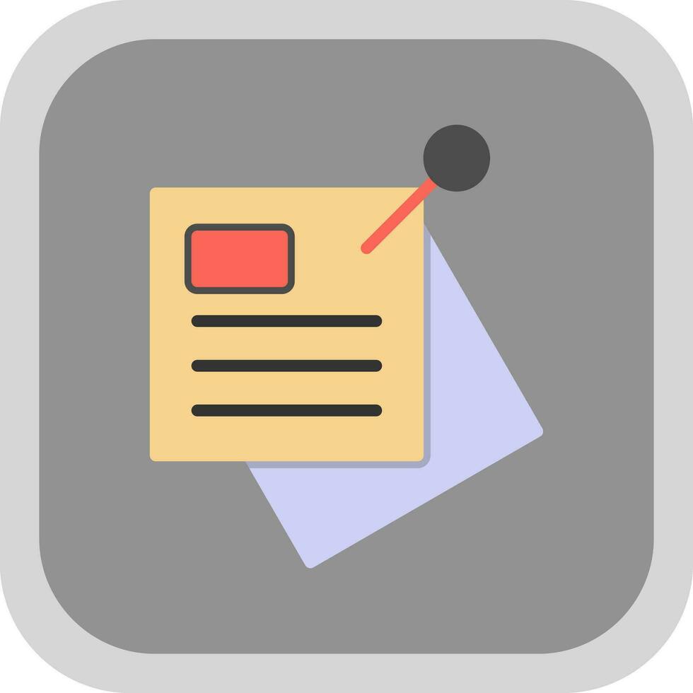 Sticky note Vector Icon Design