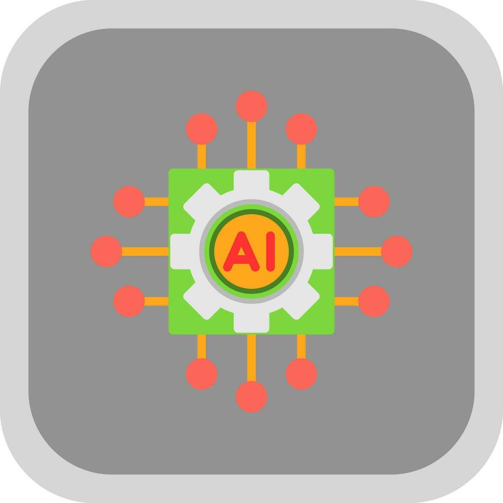 Artificial intelligence Vector Icon Design