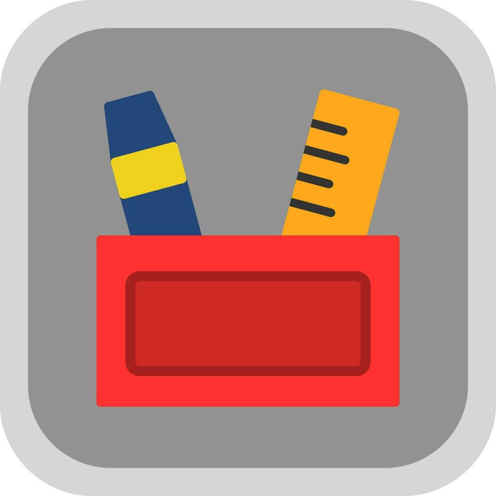 Pencil case Vector Icon Design