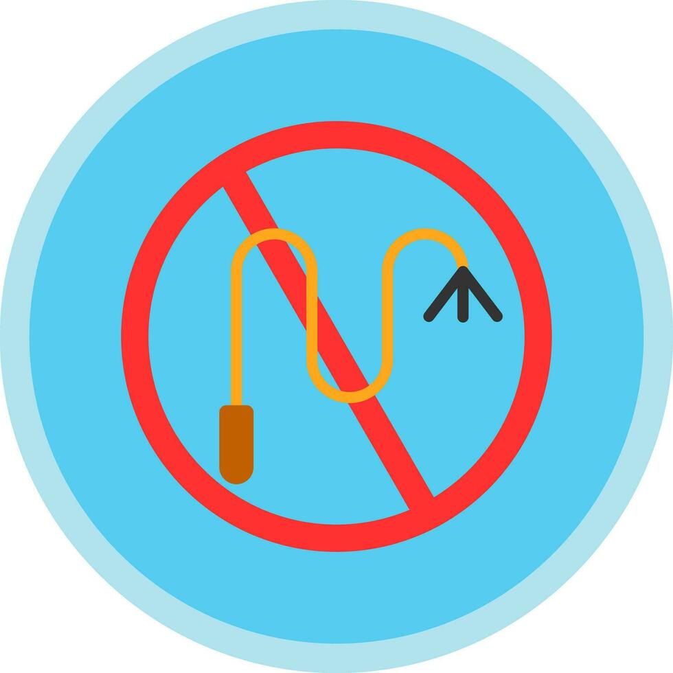 No látigo vector icono diseño