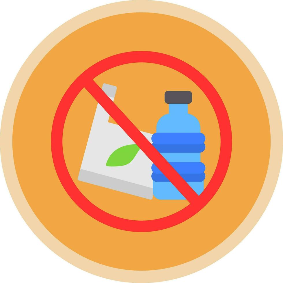 No plastic Vector Icon Design