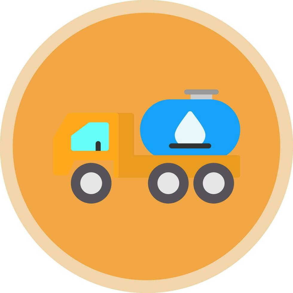 Tanker truck Vector Icon Design