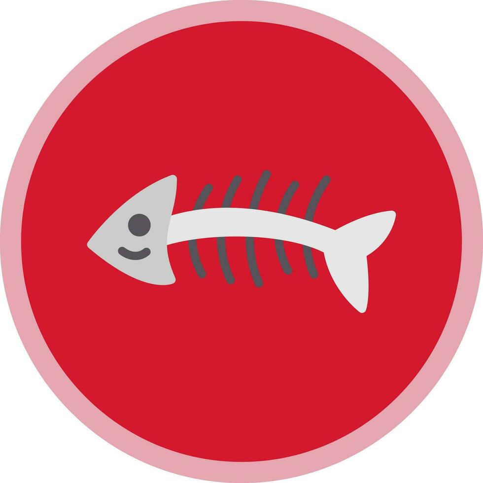 Fishbone Vector Icon Design